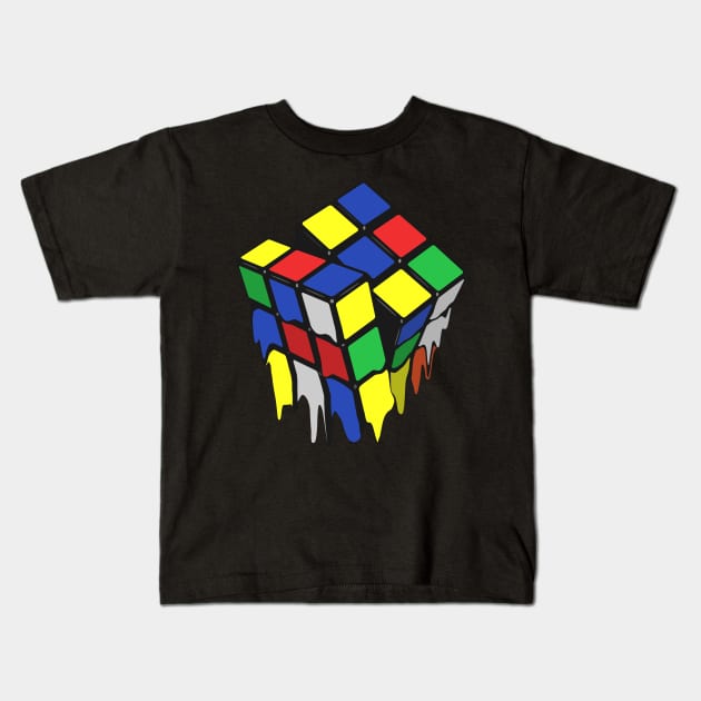 Rubik's Cube Kids T-Shirt by santelmoclothing